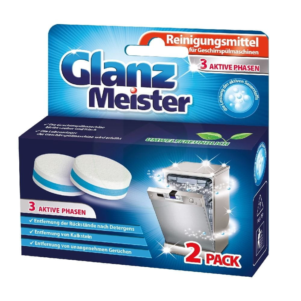 Glanz Meister Čistič umývačky 3 in 1 - 2ks
